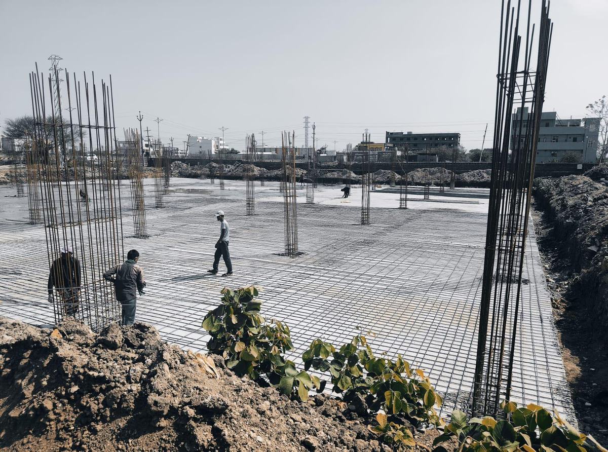 RCC and PEB industrial shed at Adilabad