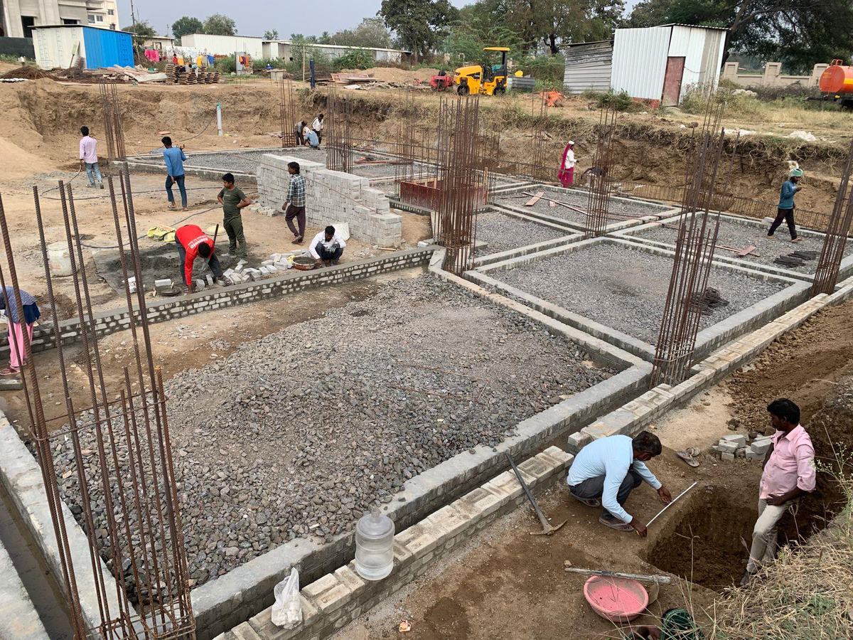 Residential G+2 bungalow foundation works